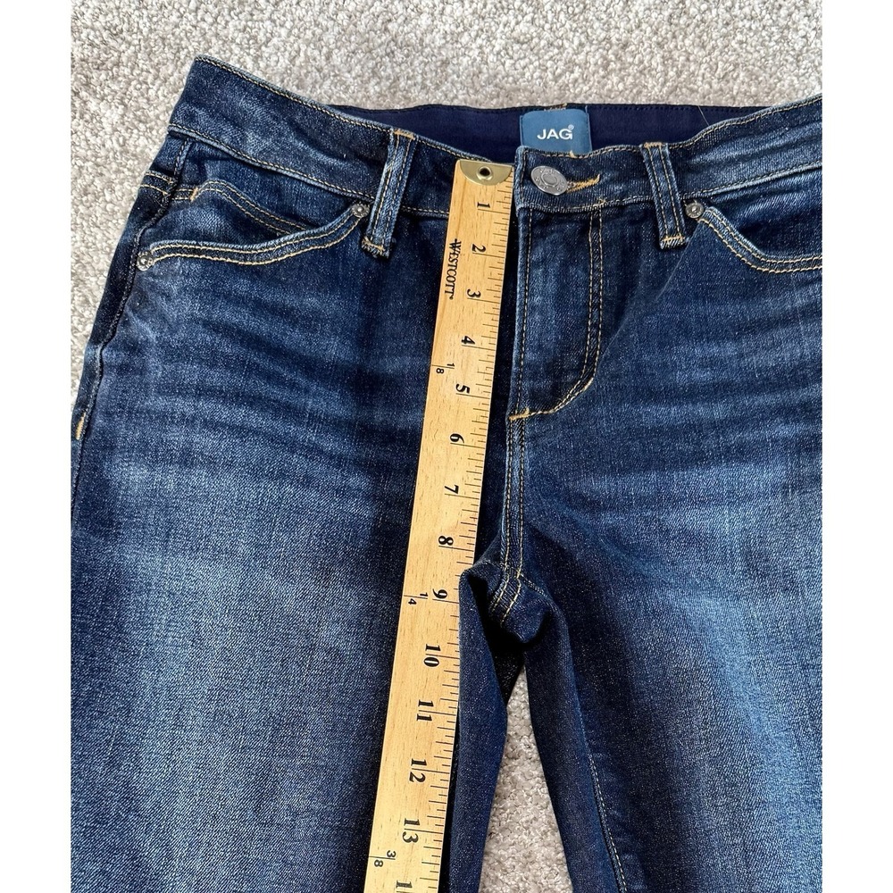 Jag Ruby Straight Crop Denim Blue Jeans Dark Wash Size 4 Inseam 26 4x26 - Picture 3 of 7